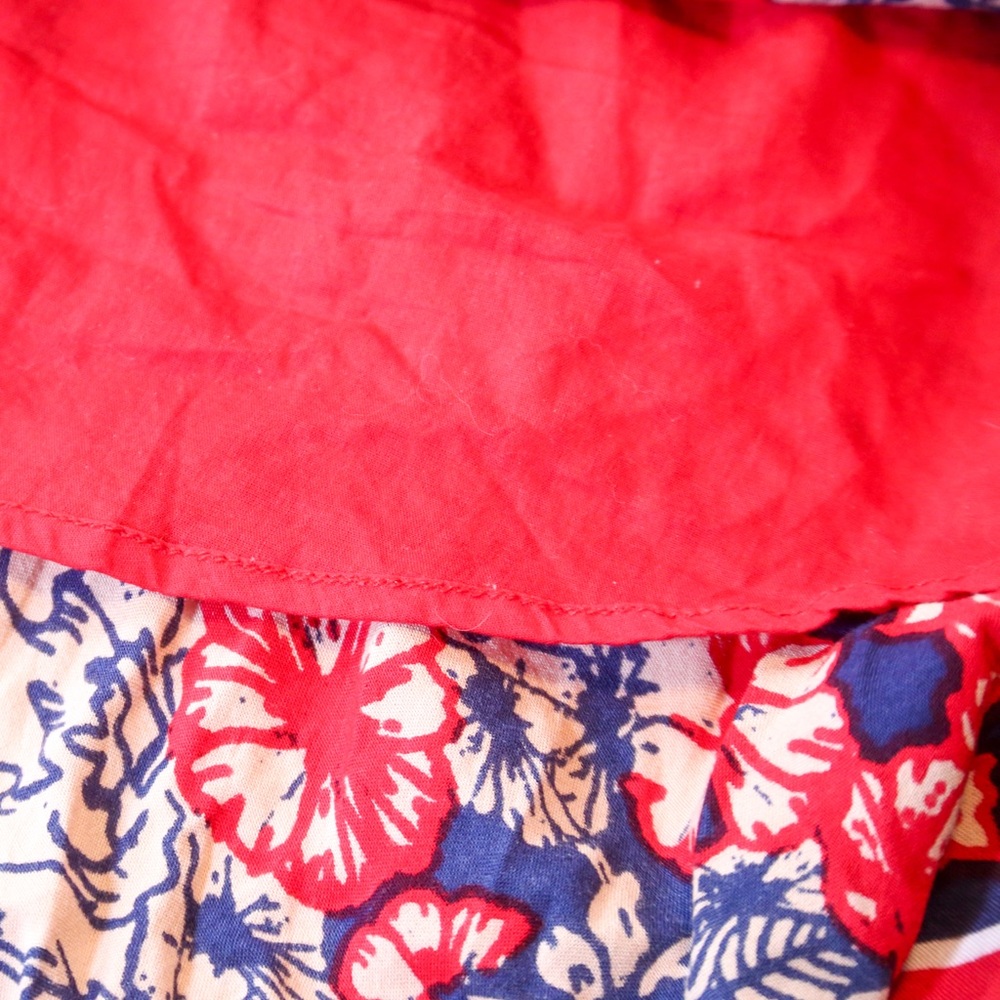 Denim 24/7 Red Floral Handkerchief Hem Skirt – 28W Petite - Picture 7 of 12